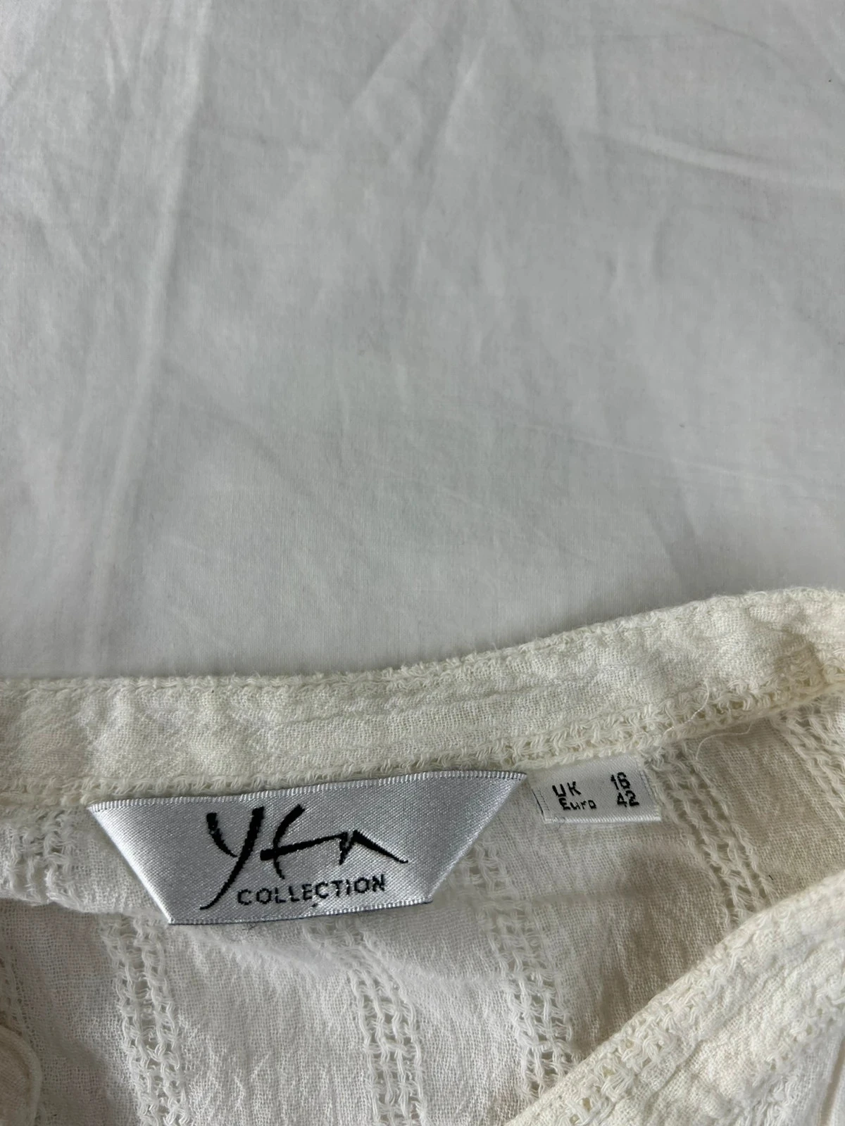 Cardigan blanc crème vintage taille 42 100% Cotton – photo 4